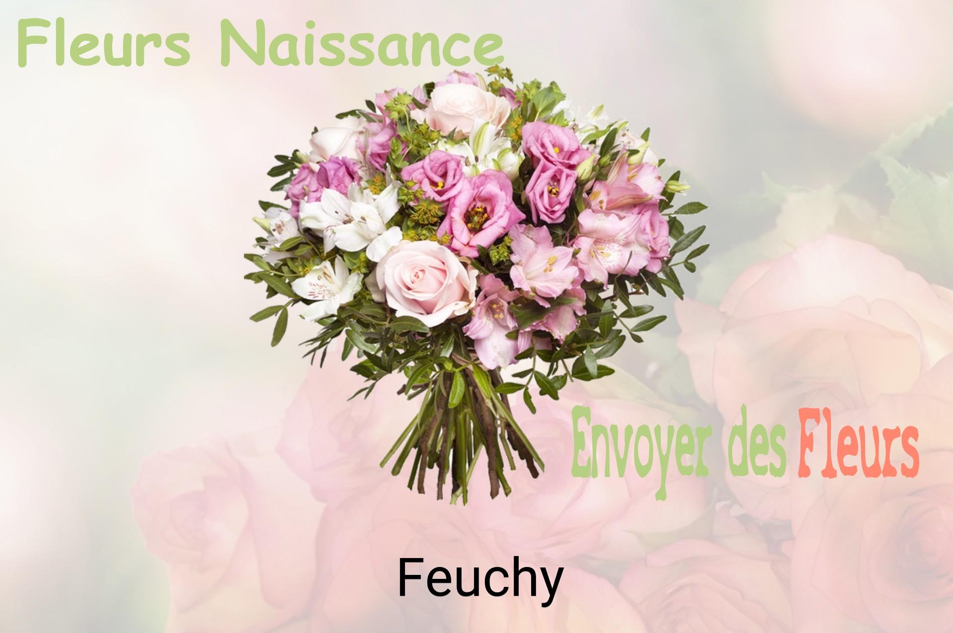 Bouquet de fleurs de naissance livré à Feuchy