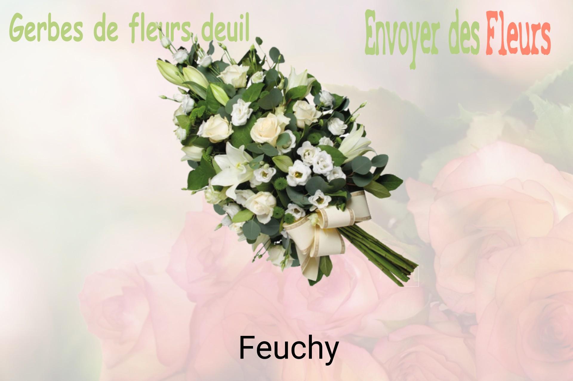 Gerbe de fleurs de deuil livrée à Feuchy